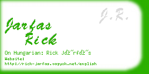 jarfas rick business card